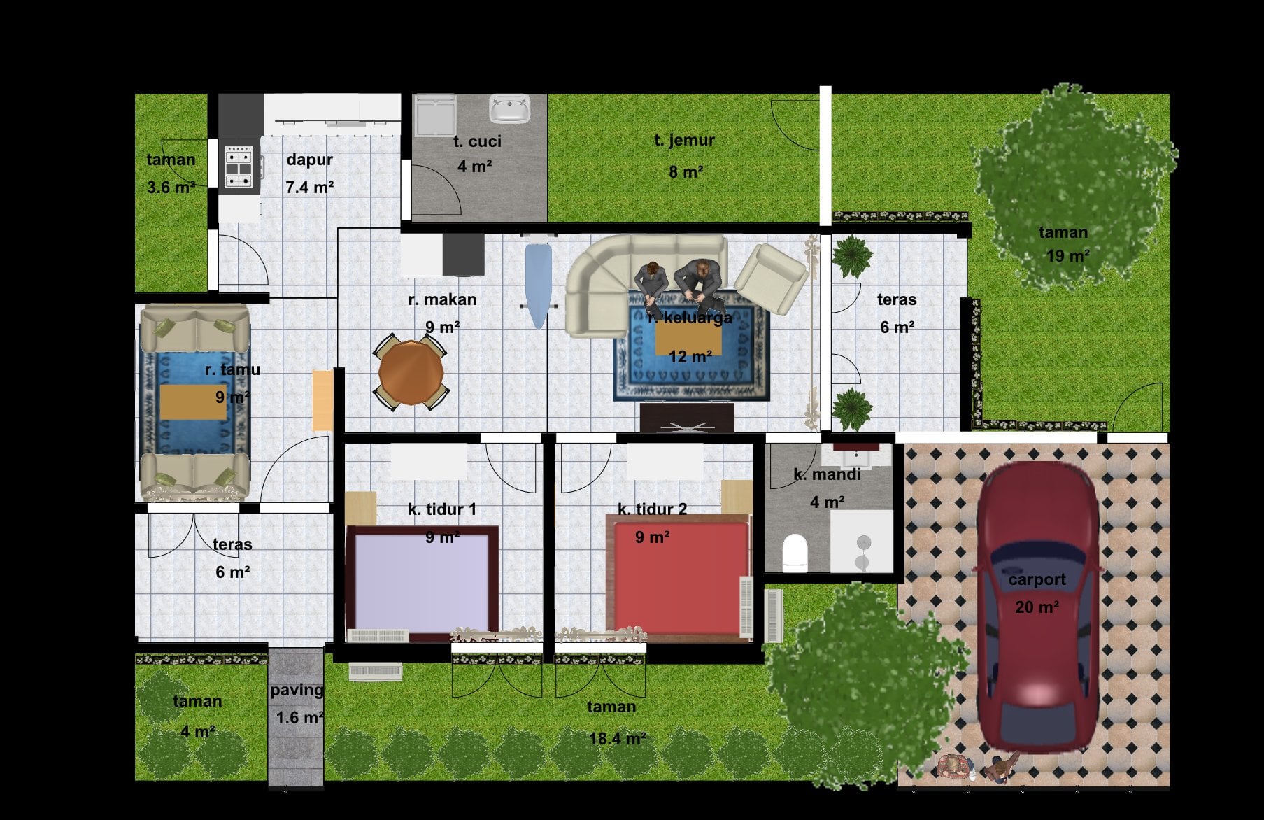 Besar 21 Gambar Rumah Sederhana 2 Kamar 13 Bangun Dekorasi Rumah Inspiratif untuk 21 Gambar Rumah Sederhana 2 Kamar