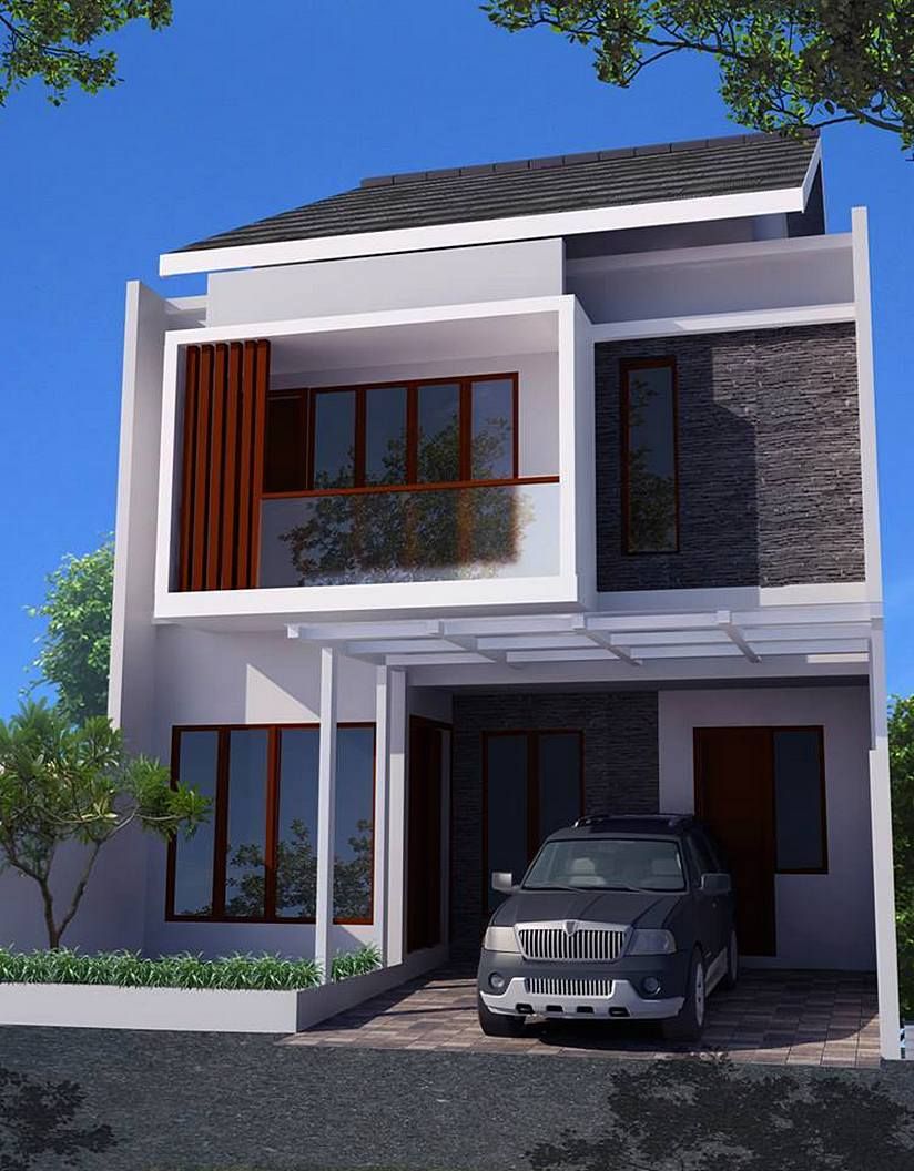  Keren  21 Gambar  Rumah Minimalis Modern 2 Lantai  Tampak 