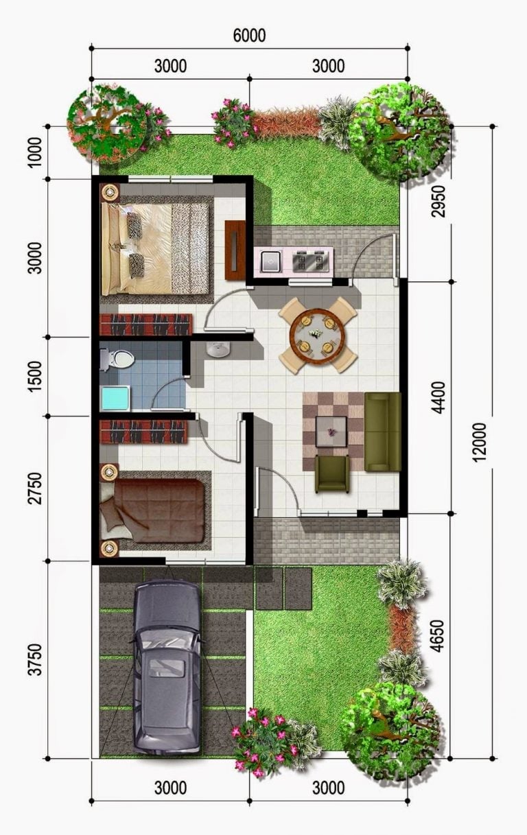 Kreatif 21 Gambar Rumah  Minimalis Beserta Ukurannya  36 Ide 