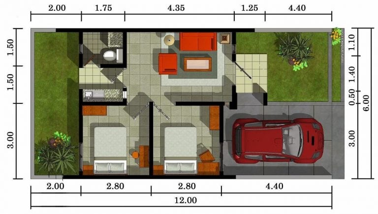 21 Gambar Rumah Minimalis Ukuran 7x8