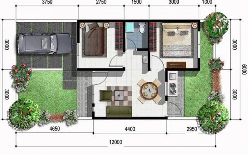 Sederhana 21 Gambar Rumah Ukuran 6x6 64 Bangun Dekorasi Rumah Untuk Gaya Desain Interior oleh 21 Gambar Rumah Ukuran 6x6