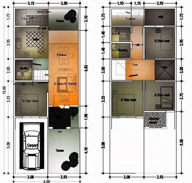 Anggun Desain Rumah Sederhana 6x10 79 Ide Merombak Rumah Kecil untuk Desain Rumah Sederhana 6x10