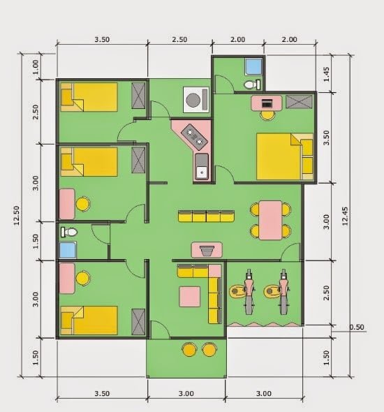 Anggun Disain Rumah Sederhana Dengan Musola 66 Ide Dekorasi Rumah dengan Disain Rumah Sederhana Dengan Musola