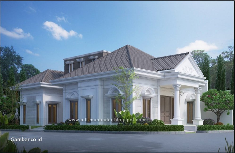 Bagus Desain Rumah Mewah Klasik 1 Lantai 49 Untuk Ide Dekorasi Rumah oleh Desain Rumah Mewah Klasik 1 Lantai