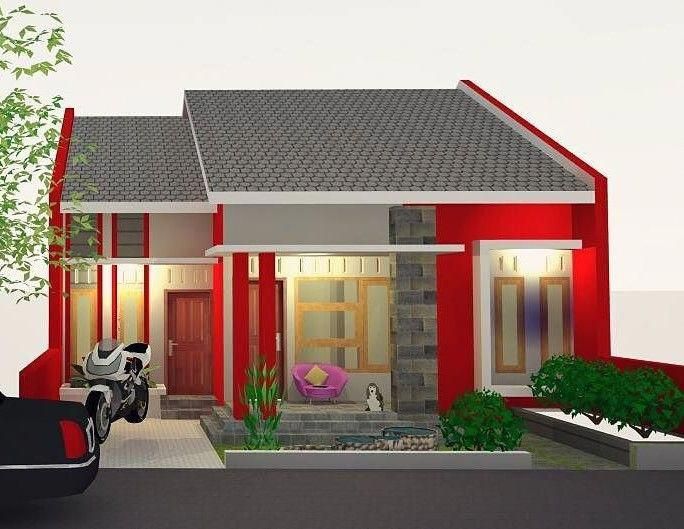  Desain Rumah Minimalis Warna Merah Arcadia Desain 