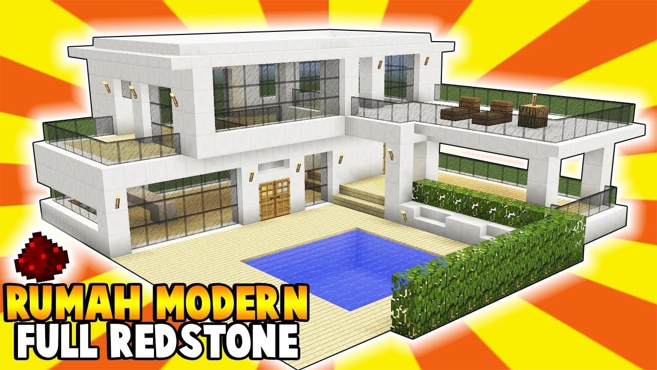 Bagus Desain Rumah Modern Di Minecraft 35 Di Ide Desain Rumah oleh Desain Rumah Modern Di Minecraft