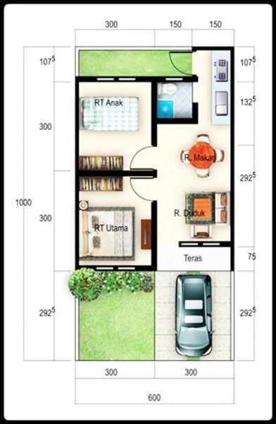Bagus Desain Rumah Sederhana 6 X 10 Meter 89 Untuk Perancangan Ide Dekorasi Rumah oleh Desain Rumah Sederhana 6 X 10 Meter