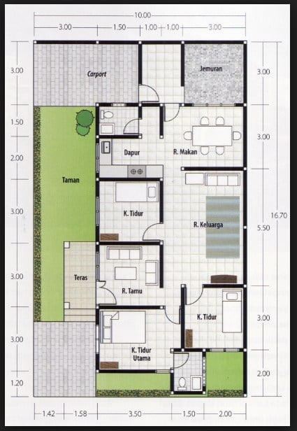 Bagus Desain Rumah Sederhana 6x12 3 Kamar 64 Desain Rumah Inspiratif untuk Desain Rumah Sederhana 6x12 3 Kamar