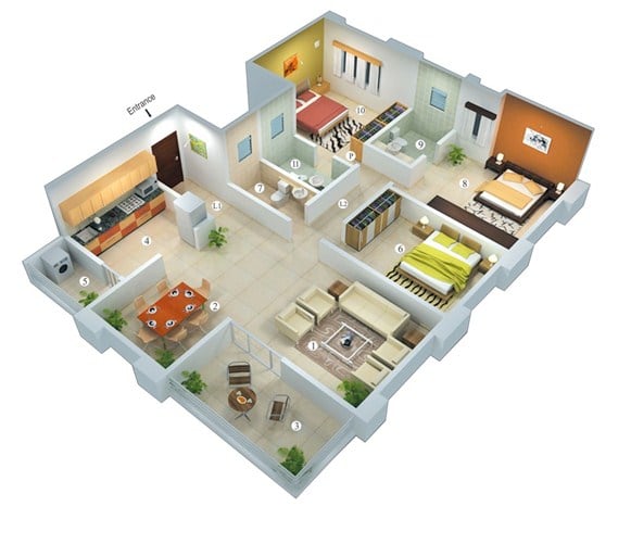 Cantik Desain Rumah Mewah 3 Kamar 85 Untuk Ide Desain Interior Untuk Desain Rumah untuk Desain Rumah Mewah 3 Kamar