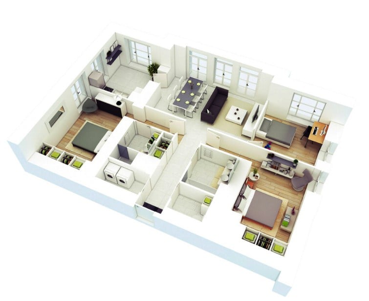 Cantik Desain Rumah Sederhana Kamar 4 75 Dalam Merancang Inspirasi Rumah oleh Desain Rumah Sederhana Kamar 4