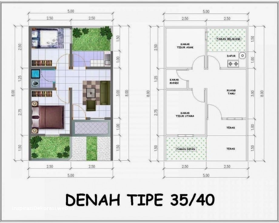 Cantik Desain Rumah Sederhana Ukuran 5x9 16 Di Inspirasi Interior Rumah dengan Desain Rumah Sederhana Ukuran 5x9