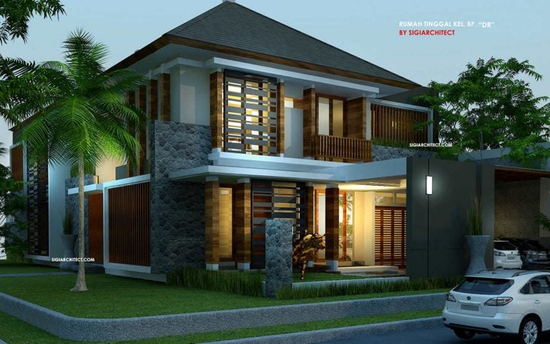 Cemerlang Desain Rumah Mewah Modern Tropis 13 Dalam Perancangan Ide Dekorasi Rumah oleh Desain Rumah Mewah Modern Tropis