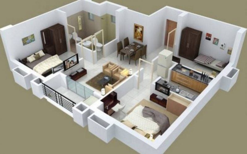 Cemerlang Desain Rumah Sederhana 1 Lantai 3 Kamar Tidur 3d 65 Dalam Desain Interior Untuk Renovasi Rumah oleh Desain Rumah Sederhana 1 Lantai 3 Kamar Tidur 3d