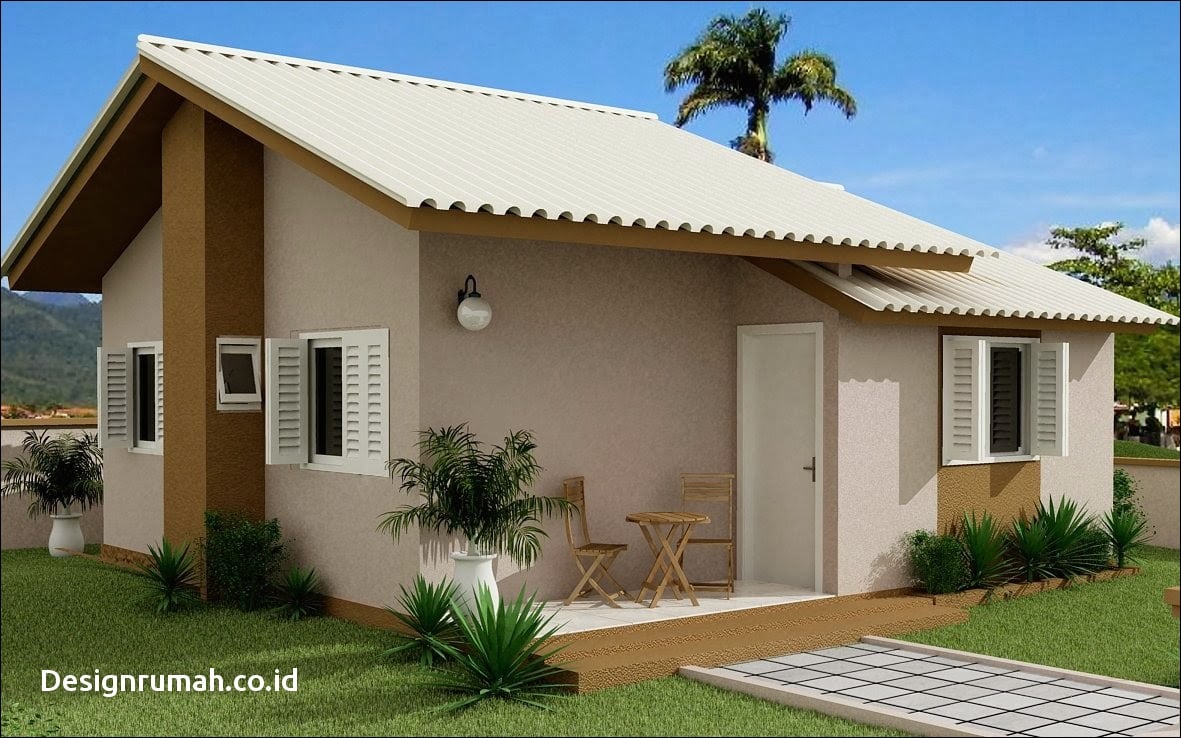 Epik Desain  Rumah  Country  Sederhana 58 Dengan Tambahan 