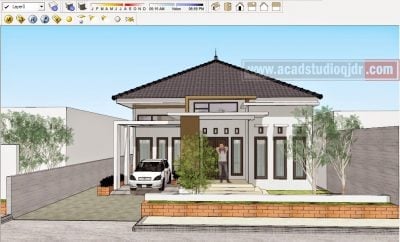 Epik Desain Rumah Minimalis File Sketchup 21 Di Ide Desain Rumah dengan