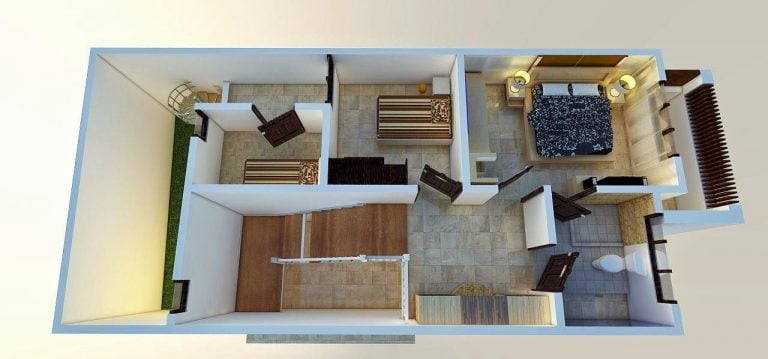 Epik Desain Rumah Modern Persegi Panjang 40 Di Perencana Dekorasi Rumah