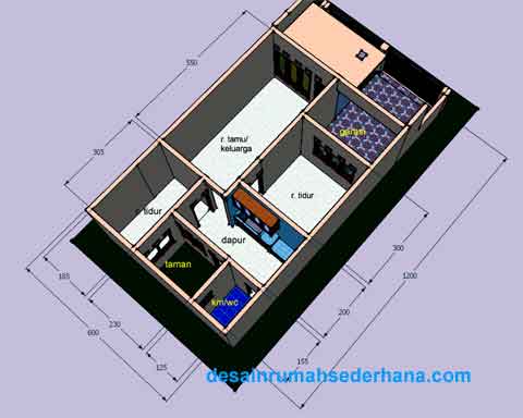 Epik Desain Rumah Sederhana 6 X 12 Meter 86 Dengan Tambahan Ide Merombak Rumah oleh Desain Rumah Sederhana 6 X 12 Meter