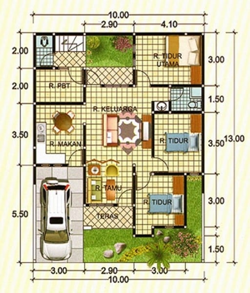 Hebat Desain Rumah Minimalis 10 X 10 73 Tentang Ide Dekorasi Rumah dengan Desain Rumah Minimalis 10 X 10