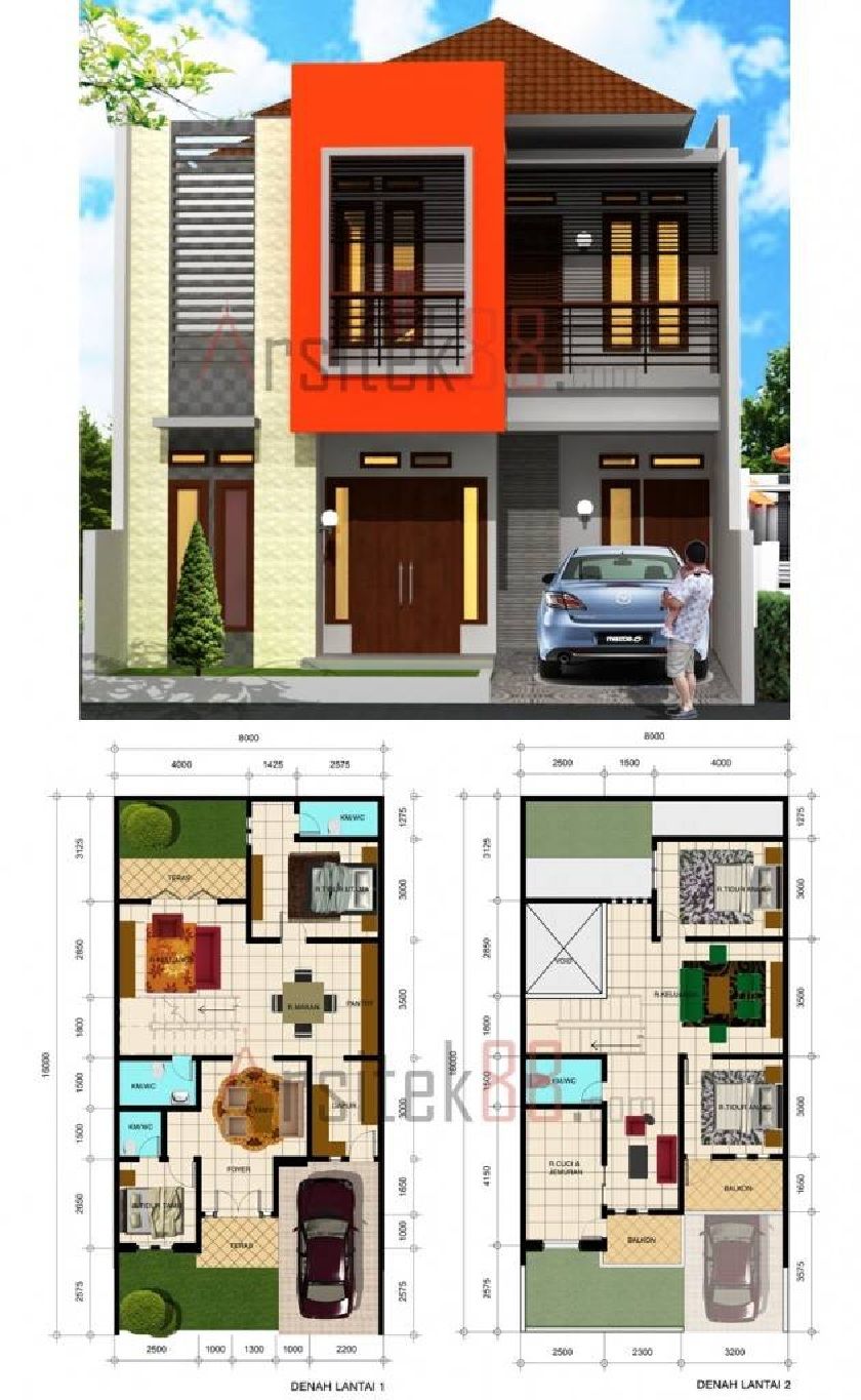 Hebat Desain Rumah Sederhana 8x16 64 Dalam Perencanaan Desain Rumah dengan Desain Rumah Sederhana 8x16