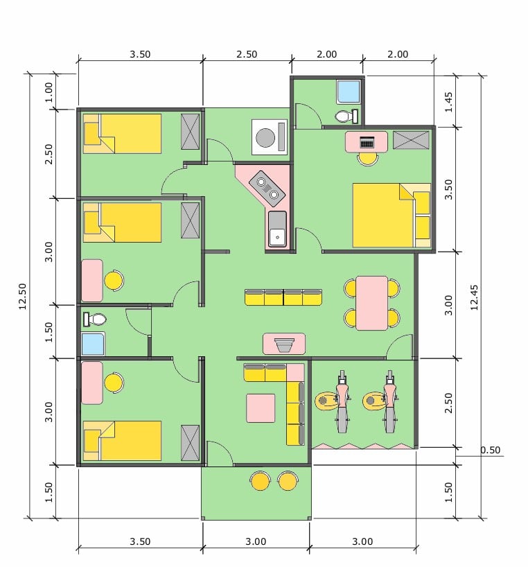 Imut Desain Rumah Sederhana 9x6 19 Perencanaan Desain Rumah untuk Desain Rumah Sederhana 9x6