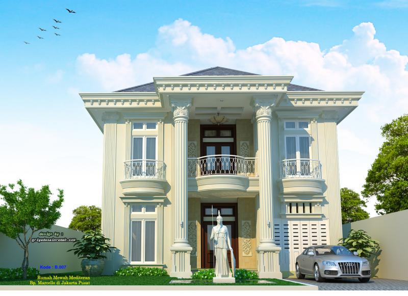 Model Rumah  Mewah 2  Lantai  Klasik  Terbaru