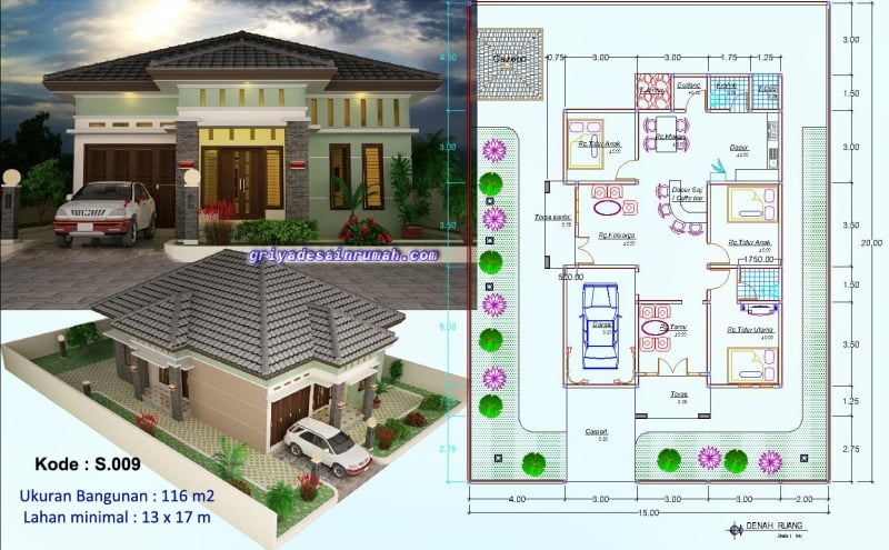 Indah Desain Rumah Mewah 3 Kamar 99 Ide Desain Rumah dengan Desain Rumah Mewah 3 Kamar