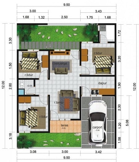 Indah Desain Rumah Minimalis 1 Lantai Ukuran 12 X 1 46 Dalam Dekorasi Rumah Untuk Gaya Desain Interior dengan Desain Rumah Minimalis 1 Lantai Ukuran 12 X 1