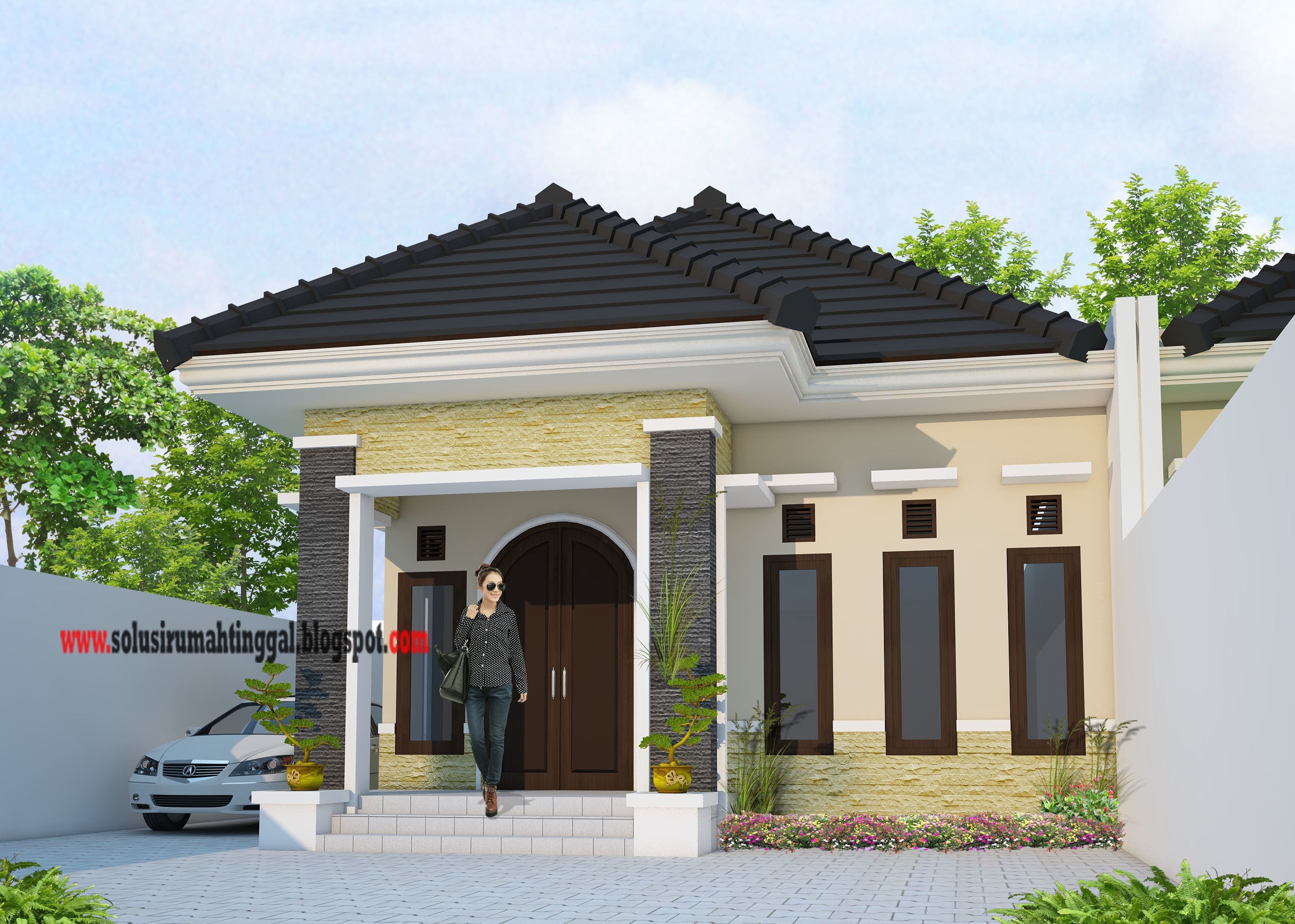 Indah Desain Rumah Modern Klasik 1 Lantai 26 Dengan Tambahan Perencanaan Desain Rumah untuk Desain Rumah Modern Klasik 1 Lantai