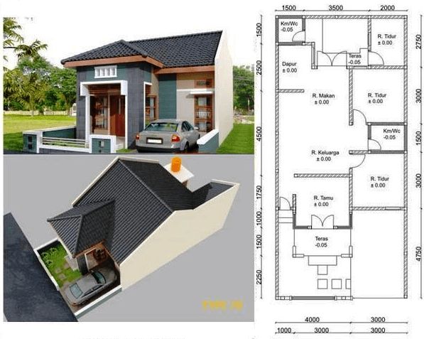 Indah Desain Rumah Sederhana 3 Kamar 1 Lantai 18 Ide Desain Interior Rumah oleh Desain Rumah Sederhana 3 Kamar 1 Lantai