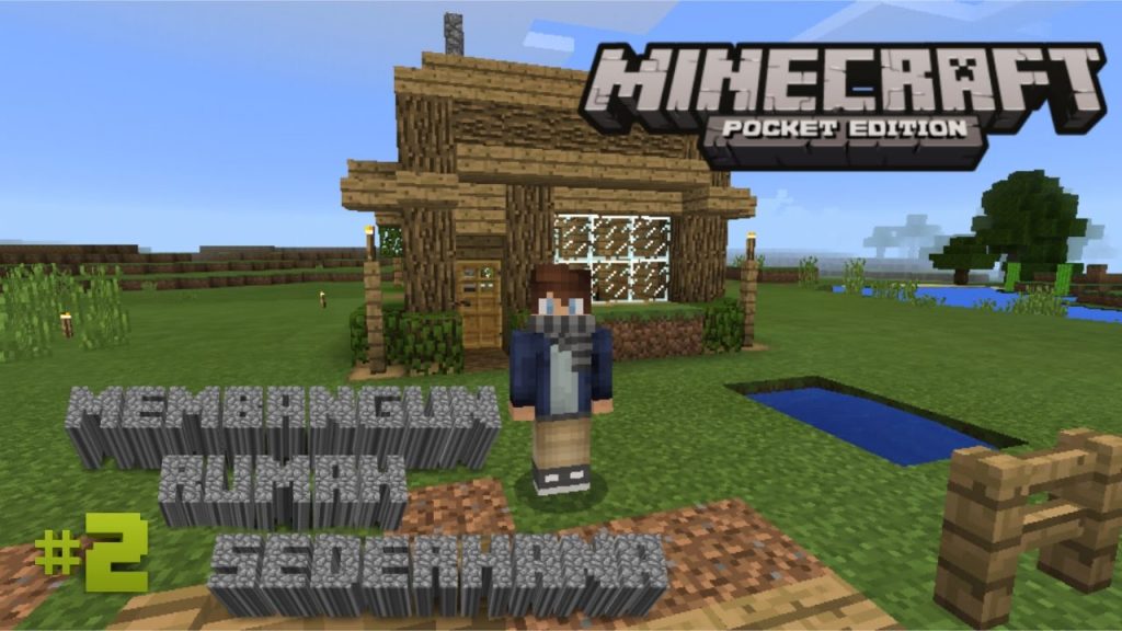 Indah Desain Rumah Sederhana Minecraft 46 Dengan Tambahan Dekorasi