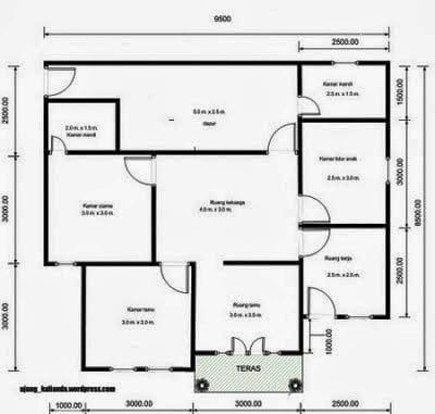 kemewahan desain rumah sederhana 1 lantai 4 kamar tidur 31