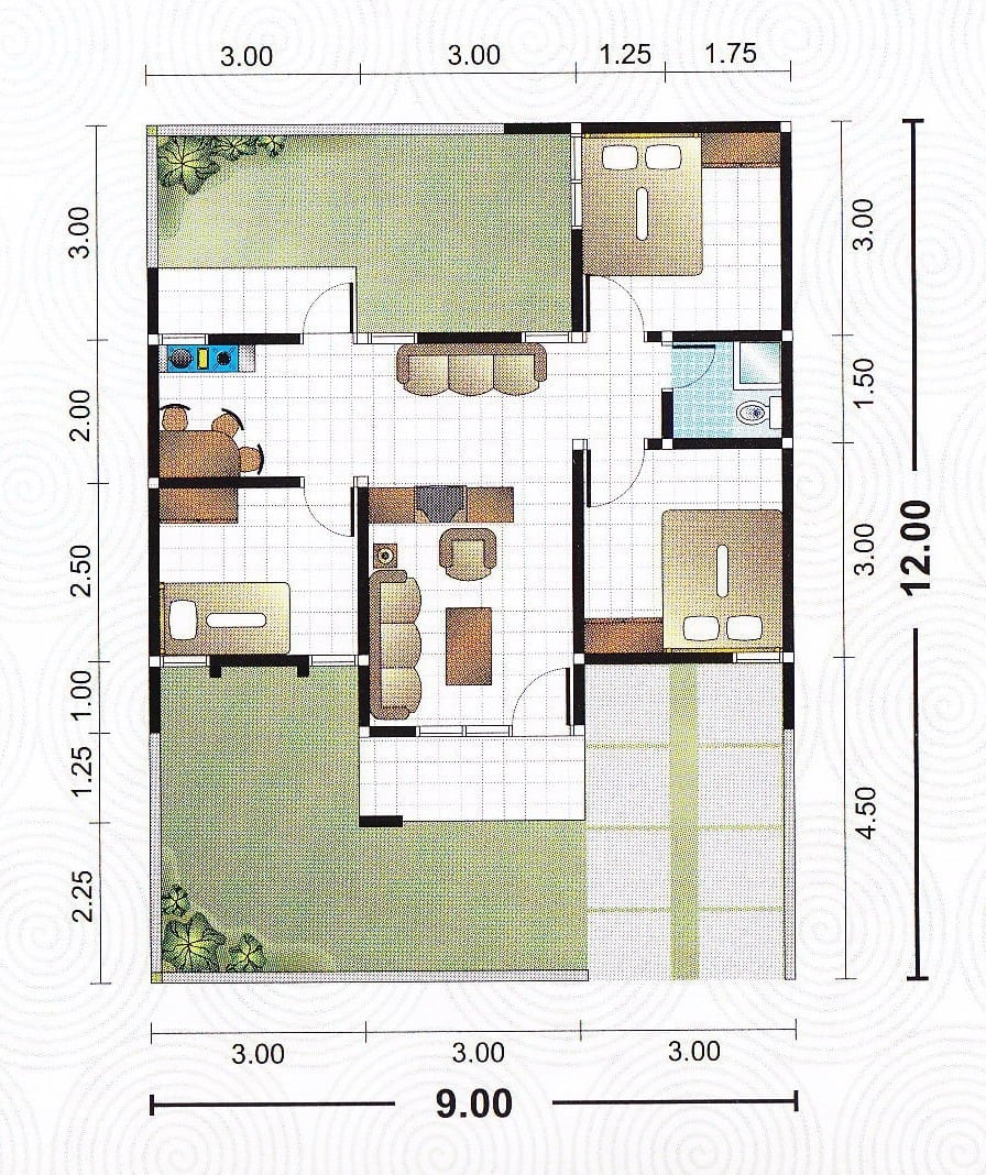 Kreatif Desain Rumah Sederhana 9x12 37 Untuk Ide Merombak Rumah Kecil dengan Desain Rumah Sederhana 9x12