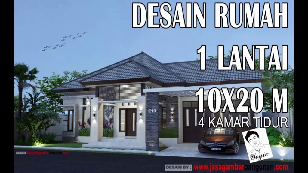 Luar biasa Desain Rumah Minimalis Modern 10 X 20 93 Untuk Dekorasi