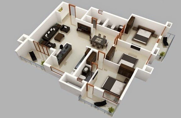 Luar biasa Desain Rumah Minimalis Sederhana 1 Lantai 3 Kamar Tidur 58 Dalam Desain Dekorasi Mebel Rumah dengan Desain Rumah Minimalis Sederhana 1 Lantai 3 Kamar Tidur