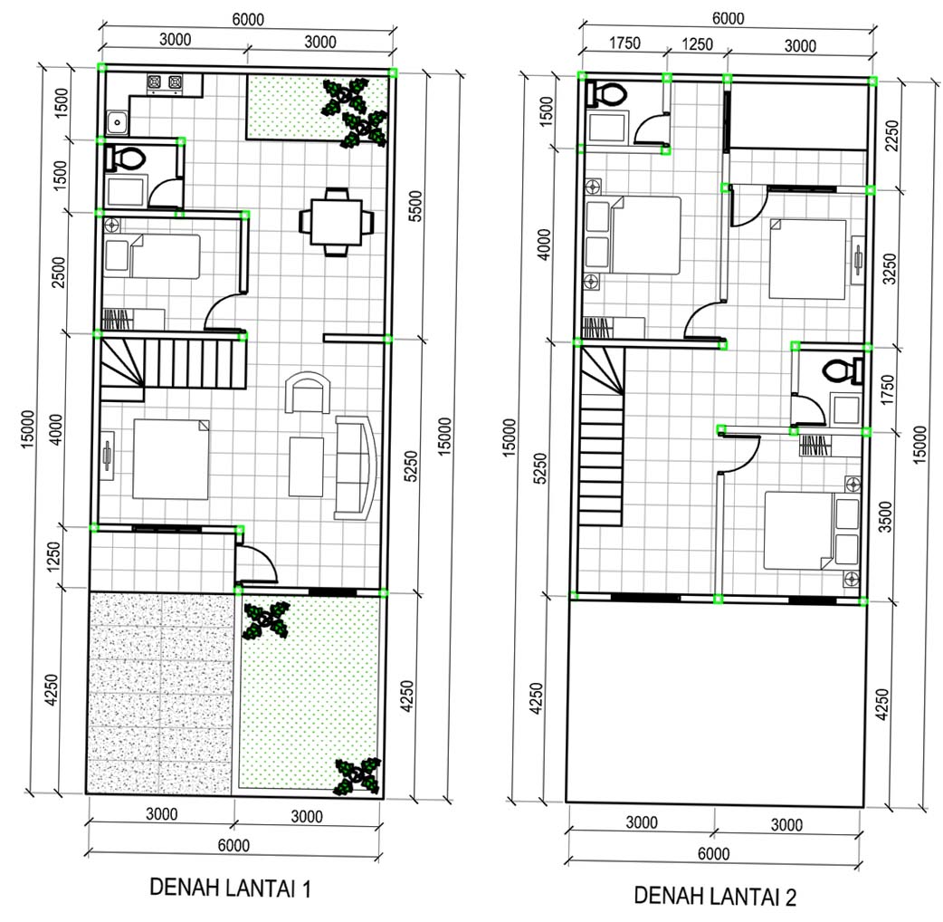 Luar biasa Desain Rumah Sederhana 4x15 95 Untuk Perencanaan Desain Rumah oleh Desain Rumah Sederhana 4x15