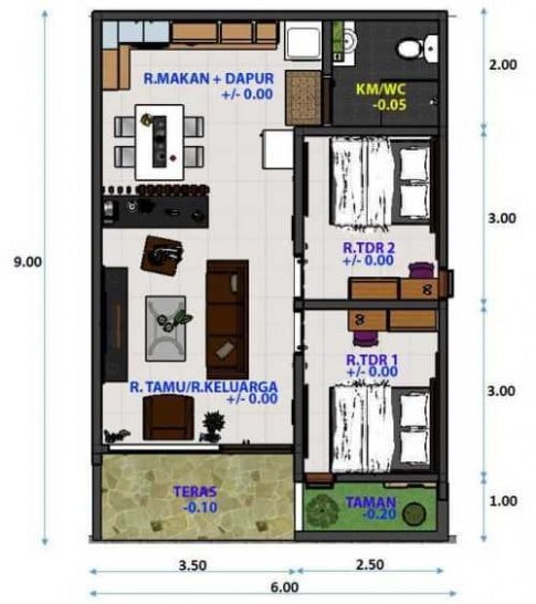 Luxurius Desain Rumah Sederhana 5x8 83 Untuk Desain Rumah Gaya Ide Interior untuk Desain Rumah Sederhana 5x8