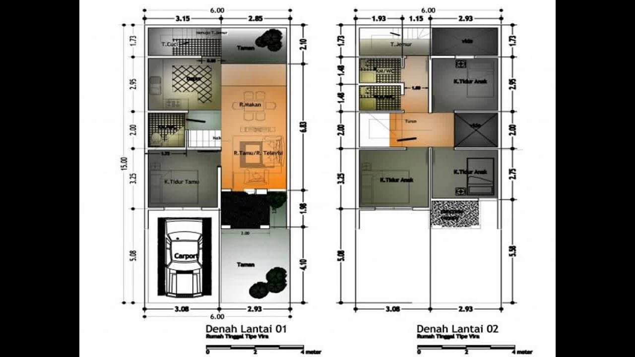Menakjubkan Desain Rumah Sederhana 4x15 60 Perencana Dekorasi Rumah dengan Desain Rumah Sederhana 4x15