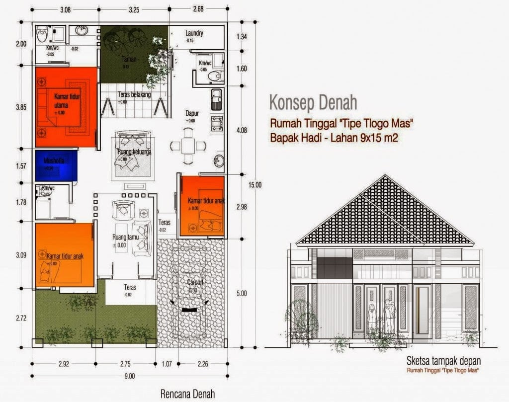 Menakjubkan Desain Rumah Sederhana 8x16 69 Tentang Dekorasi Rumah Inspiratif dengan Desain Rumah Sederhana 8x16