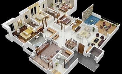 Menyenangkan Desain Rumah Sederhana Kamar 4 79 Desain Interior Untuk Renovasi Rumah dengan Desain Rumah Sederhana Kamar 4