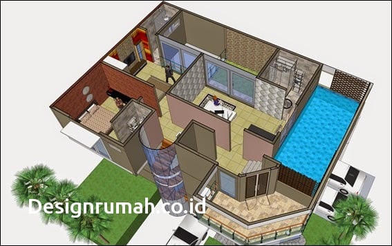 Minimalis Desain Rumah Sederhana Dengan Kolam Renang 83 Dengan Tambahan Ide Desain Rumah Furniture oleh Desain Rumah Sederhana Dengan Kolam Renang