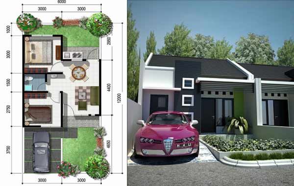  Desain Rumah Modern Luas Tanah 72 Arcadia Desain 