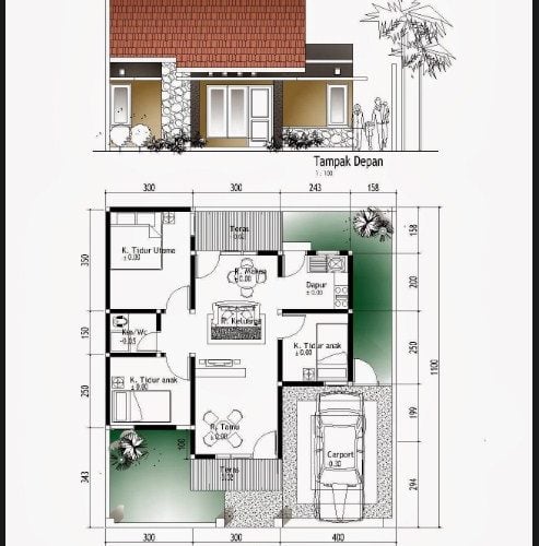 Modern Desain Rumah Sederhana 3 Kamar 1 Lantai 50 Dalam Dekorasi Rumah Inspiratif dengan Desain Rumah Sederhana 3 Kamar 1 Lantai