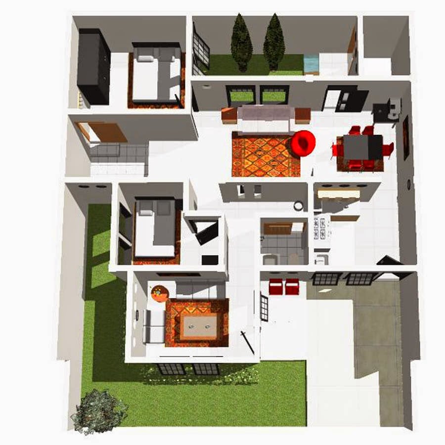 Modern Desain Rumah Sederhana 6x12 98 Dalam Ide Dekorasi Rumah oleh Desain Rumah Sederhana 6x12