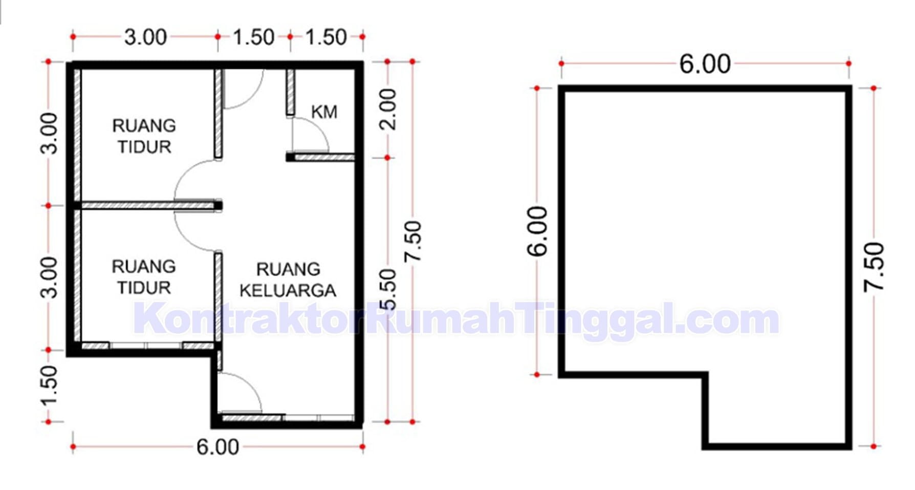 Modern Desain Rumah Sederhana 6x6 26 Tentang Perancangan Ide Dekorasi Rumah dengan Desain Rumah Sederhana 6x6