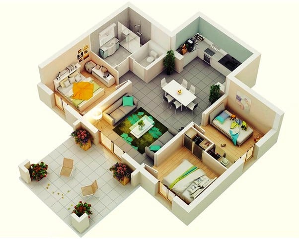 Paling keren Desain Rumah Minimalis Sederhana 3 Kamar Tidur 30 Untuk Ide Desain Rumah oleh Desain Rumah Minimalis Sederhana 3 Kamar Tidur
