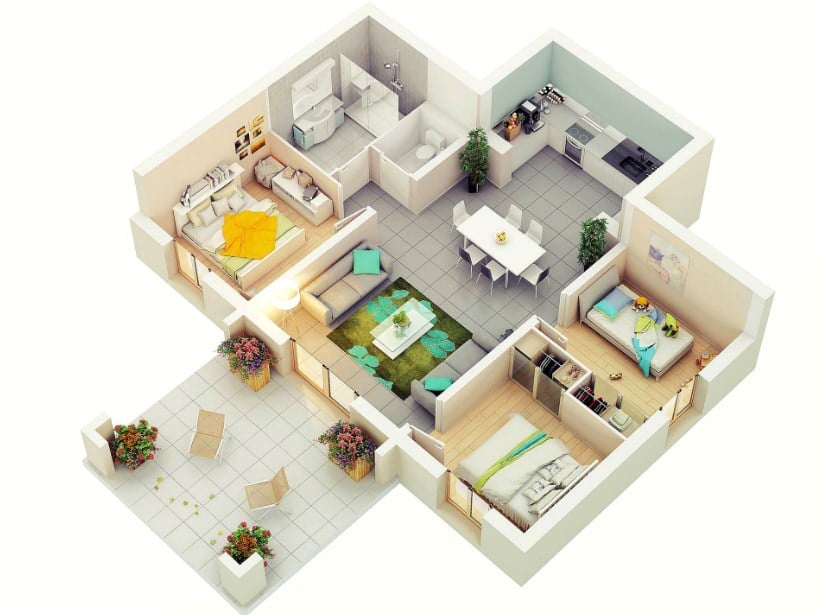 Paling keren Desain Rumah Sederhana 4 Kamar 62 Dengan Tambahan Ide Desain Interior Untuk Desain Rumah dengan Desain Rumah Sederhana 4 Kamar