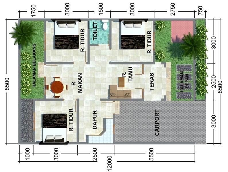 Paling keren Desain Rumah Sederhana 7x12 54 Ide Desain Rumah untuk Desain Rumah Sederhana 7x12
