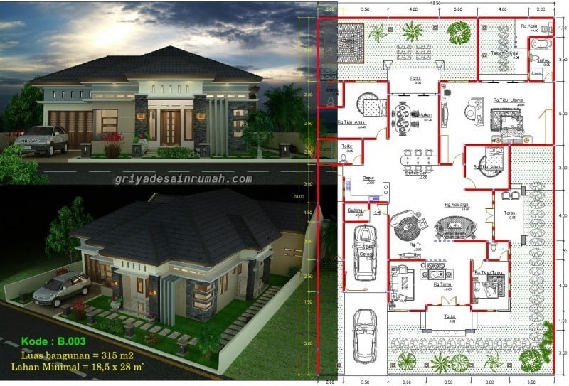 Sederhana Desain Rumah Mewah 4 Kamar 1 Lantai 27 Menciptakan Ide Desain Rumah Furniture dengan Desain Rumah Mewah 4 Kamar 1 Lantai