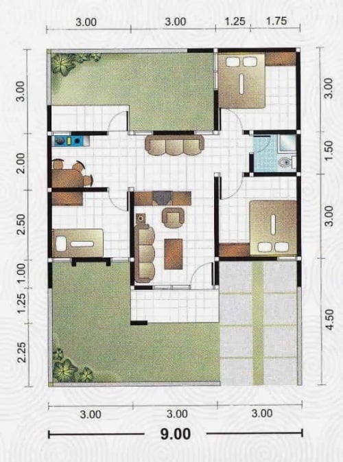 Sederhana Desain Rumah Sederhana 3 Bilik 81 Dalam Ide Renovasi Rumah untuk Desain Rumah Sederhana 3 Bilik