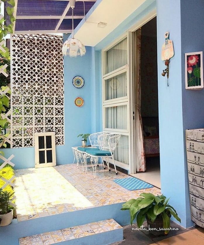 Sempurna Desain Rumah Minimalis Warna Biru 97 Ide Merombak Rumah Kecil ...
